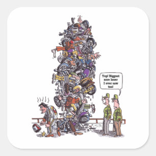 Os maiores adesivos quadrados perdidos do Sore