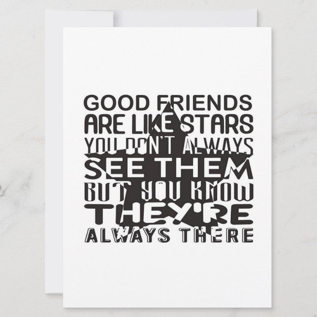 Os melhores amigos como uma estrela (Frente)