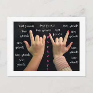 Os Melhores Amigos Para Sempre! Cartão Postal