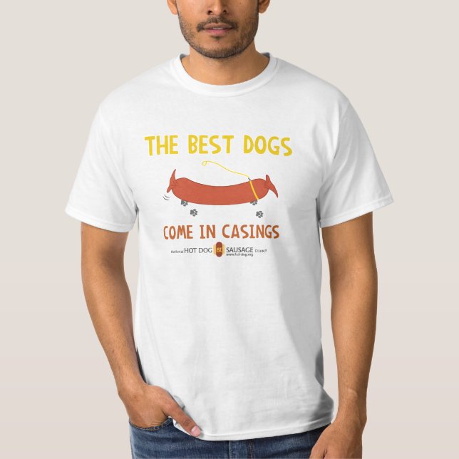 Os melhores cães vêm no t-shirt das embalagens (Frente)
