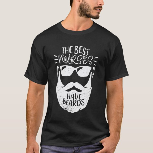Os Melhores Enfermeiros Têm Barbas, Camisa de Enfe (Frente)