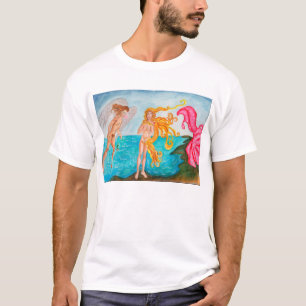 Os melhores t-shirt da arte - anjo com Bubblegum &