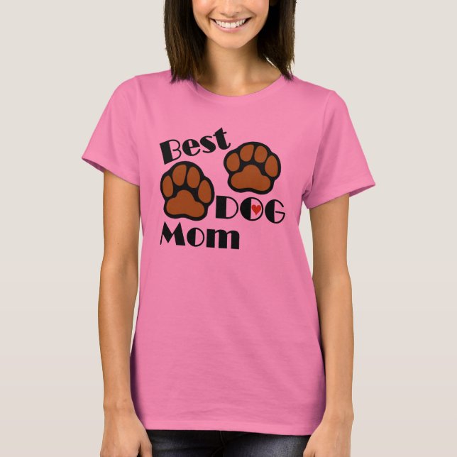 Os melhores t-shirt e presentes da mamã do cão (Frente)