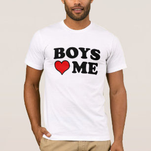 Os meninos amam-me t-shirt