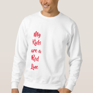 Os meus filhos são uma camiseta vermelha