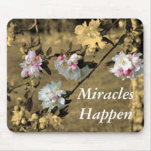 Os milagres acontecem Primavera Blossoms Mousepad
