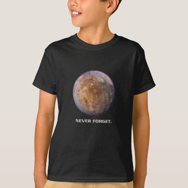 Os miúdos recordam o t-shirt de Pluto (Frente)