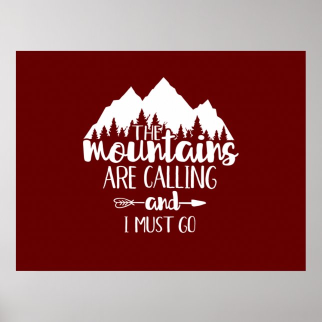 Os Montes Estão Chamando e Eu Devo Ir Poster (Frente)