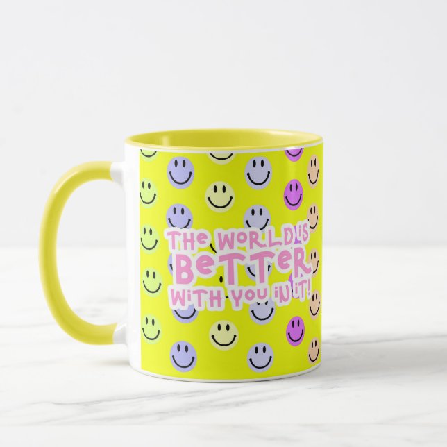Os mundos são melhores com você na caneca (Esquerda)