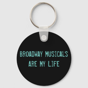 Os Musicals de Broadway são meu chaveiro da vida