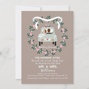 Os Newlyweds Postam Convite Brunch