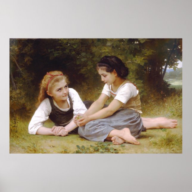 Os NutCollecers 1882 William Bouguereau Poster (Frente)