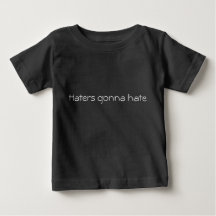 Os ódios vão odiar camiseta de bebê preto