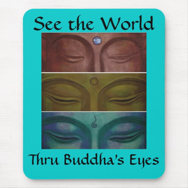 Os olhos Mousepad de Buddha (Frente)