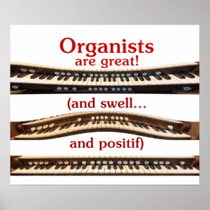 Os organistas são grande poster