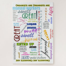 Os organistas são tudo quebra-cabeça