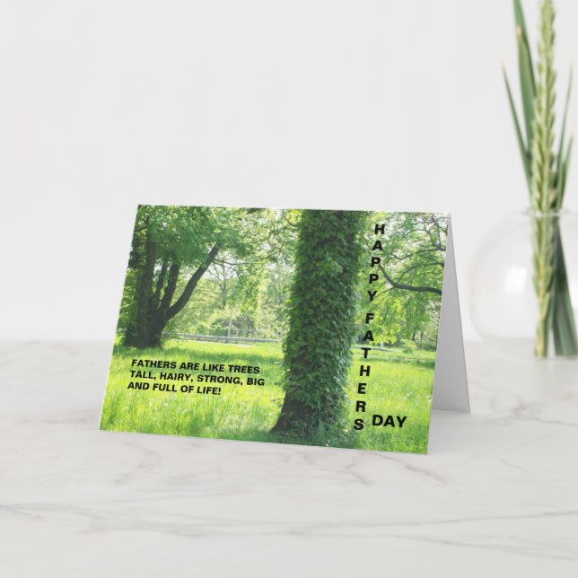 OS PAIS SÃO COMO O CARTÃO DAS ÁRVORES (Frente)