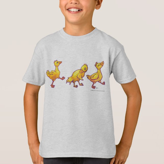 Os patos caçoam em seguido o t-shirt (Frente)