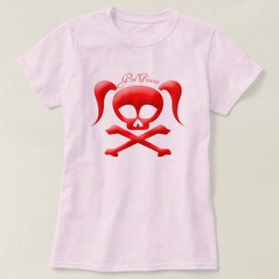 Os piratas da menina couberam o t-shirt da boneca