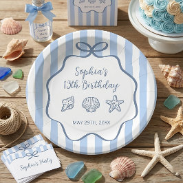 Os Pratos de Papel de Aniversário Desenhados à Mão