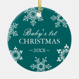 Os primeiros enfeites de natal do bebê