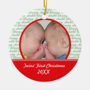 Os primeiros enfeites de natal dos gêmeos dobro d