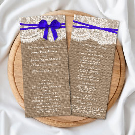 Os Programas Rustic Blue Arco Wedding Collection