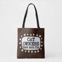Os Proprietários De Gatos Têm Mais Saco De Tote Di