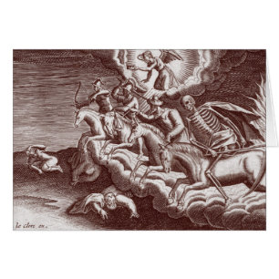 Os quatro cavaleiro do apocalipse - cartão