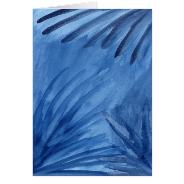 Os raios azuis abstratos fazem seu próprio cartão (Frente)