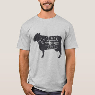 Os rebanhos animais cansados da camisa da mostra