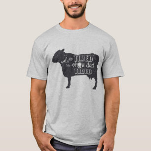 Os rebanhos animais cansados da camisa da mostra