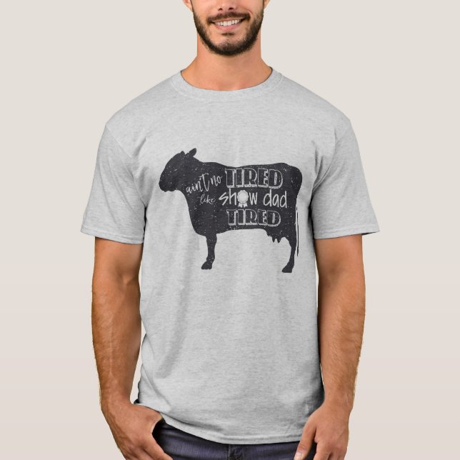 Os rebanhos animais cansados da camisa da mostra (Frente)