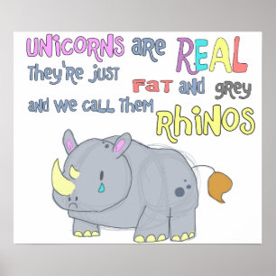 os rhinos são apenas poster feio dos unicórnios
