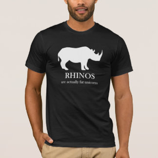 Os Rhinos são t-shirt gordo dos unicórnios