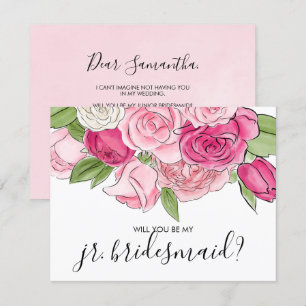 Os rosas cor-de-rosa da aguarela sejam meu cartão