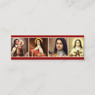 Os rosas do St. Therese citam o cartão santamente