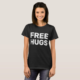 Os t-shirt básicos das mulheres livres dos abraç