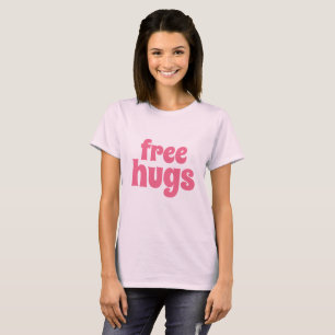 Os t-shirt básicos das mulheres livres dos abraços
