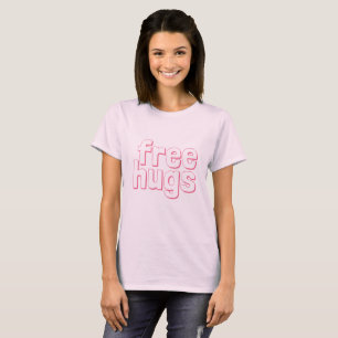 Os t-shirt básicos das mulheres livres dos abraços