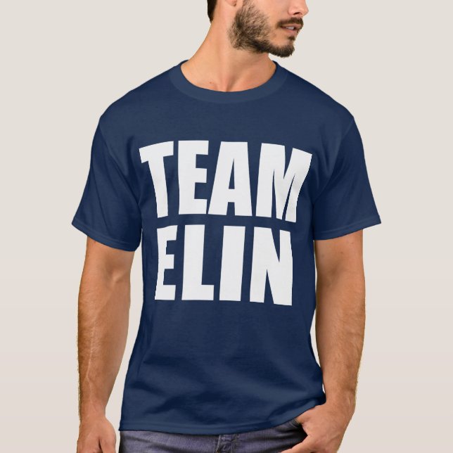Os t-shirt da EQUIPE ELIN, suam, ensacam (Frente)