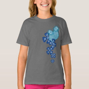 Os t-shirt da menina de Luau do abacaxi