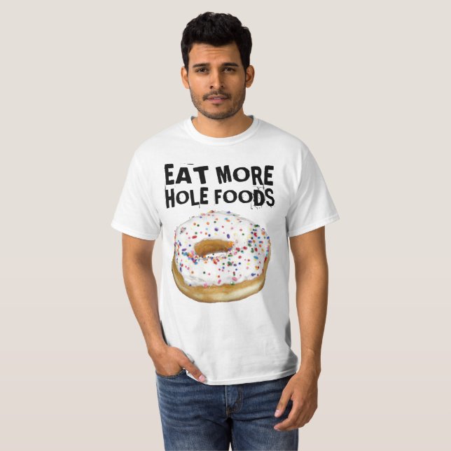 Os t-shirt da ROSQUINHA, COMEM MAIS ALIMENTOS do (Frente Completa)