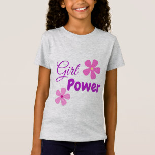 Os t-shirt das meninas do poder da menina