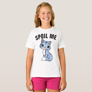 Os t-shirt do CAT para meninas, ESTRAGAM-ME