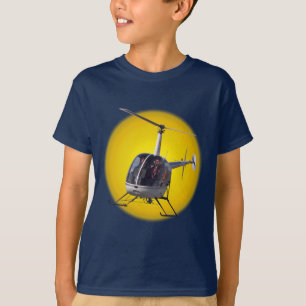 Os t-shirt do helicóptero do miúdo refrigeram a