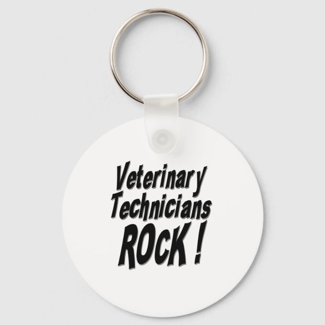 Os técnicos veterinários Rock! Chaveiro (Frente)
