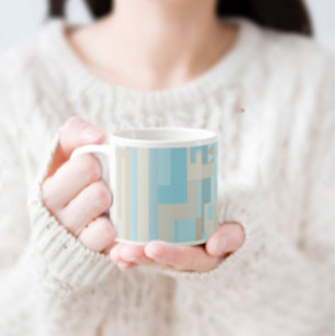 Os tons do mar & da areia abstraem a caneca do