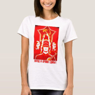 Os trabalhadores do t-shirt do mundo unem-se