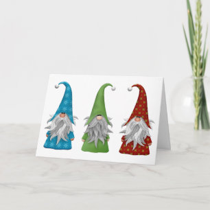 Os Três Gnomos de Natal Cartões de Férias